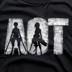 Attack on Titan T-Shirt – AOT Titan Killers Silhouette Art 🌑⚔️