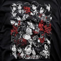 Attack on Titan T-Shirt – Mikasa & Eren Emotional Art ❤️🗡️