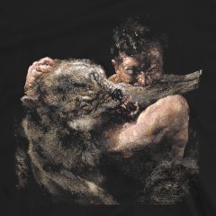 Beast Within T-Shirt | Dark Surrealism Graphic Tee | Fierce Battle Artwork Shirt