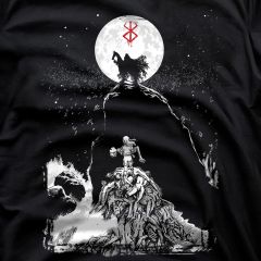 Berserk T-Shirt – Eclipse Shadow Duel Under the Moon 🌕🩸