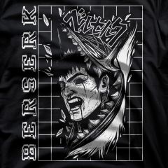 Berserk T-Shirt – Guts Rage Grid Manga Art ⚔️🩸