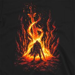 Chosen Undead Through The Bonfire T-Shirt – Inspired by Dark Souls