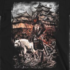 crimson ronin wolf oni spirit samurai t-shirt sm
