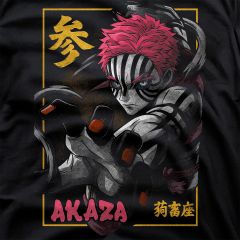 Demon Slayer T-Shirt – Akaza Upper Rank Three 👺🔥