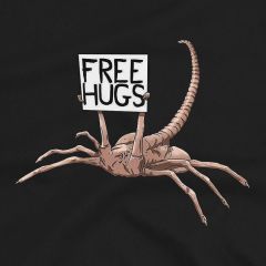 Free Hugs Face Hugger Funny Xenomorph Alien T-Shirt