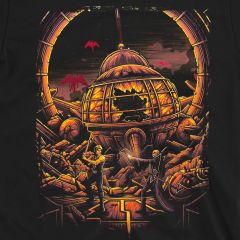 galactic confrontation flash gordon vs barin edition t-shirt sm