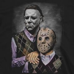 Michael Myers and Jason Voorhees Step Brothers Movie Funny T-Shirt