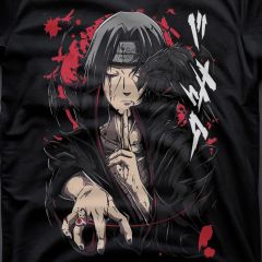 Naruto T-Shirt – Itachi Uchiha Genjutsu Master Art 🌑🩸