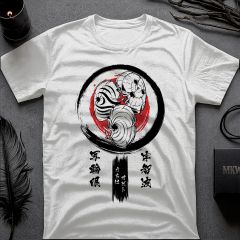 Naruto T-Shirt – Obito’s Masks Enso Collection 🎭🔥