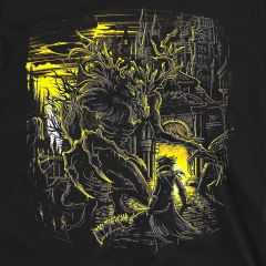 night of the cleric beast boss fight t-shirt sm