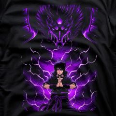 Naruto T-Shirt – Sasuke & the Violet Susanoo Awakening ⚡💜