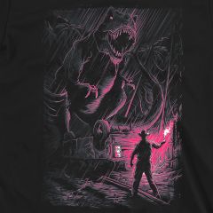 t-rex shadows graphic dr alan grant jurassic park t-shrit sm