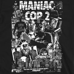 urban nightmare tribute maniac cop 2 t-shirt sm