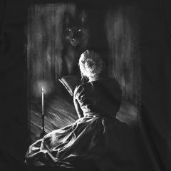 Witch Woman Deamon Wolf T-Shirt